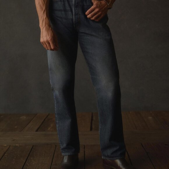 M032 JAPANESE LOOMSTATE SELVEDGE COWBOY CUT JEAN - Picture 2 of 9